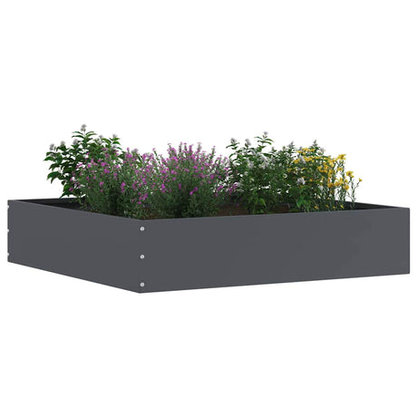 Vidaxl tuinrand antraciet 60 x 60 x 13 cm staal