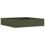 Vidaxl tuinrand olijf groen 60 x 60 x 13 cm staal