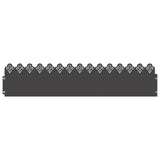 Vidaxl gazonranden 20 pcs zwart 103 x 0,05 x 22 cm staal