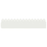 Vidaxl gazonranden 30 pcs wit 103 x 0,05 x 22 cm staal