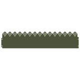 Vidaxl gazonranden 20 pcs olijf groen 103 x 0,05 x 22 cm staal