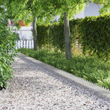 Vidaxl gazonranden 30 pcs zilver 103 x 0,05 x 22 cm roestvrij staal