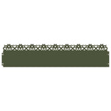 Vidaxl gazonranden 30 pcs olijf groen 103 x 0,05 x 22 cm staal