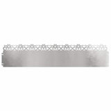 Vidaxl gazonranden 30 pcs zilver 103 x 0,05 x 22 cm roestvrij staal