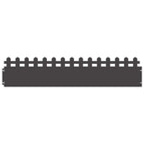 Vidaxl gazonranden 30 pcs zwart 103 x 0,05 x 22 cm staal