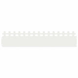 Vidaxl gazonranden 30 pcs wit 103 x 0,05 x 22 cm staal
