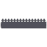 Vidaxl gazonranden 30 pcs antraciet 103 x 0,05 x 22 cm staal