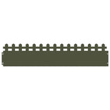 Vidaxl gazonranden 10 pcs olijf groen 103 x 0,05 x 22 cm staal