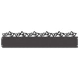 Vidaxl gazonranden 20 pcs zwart 103 x 0,05 x 22 cm staal