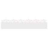 Vidaxl gazonranden 20 pcs wit 103 x 0,05 x 22 cm staal
