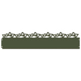 Vidaxl gazonranden 30 pcs olijf groen 103 x 0,05 x 22 cm staal