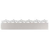 Vidaxl gazonranden 10 pcs zilver 103 x 0,05 x 22 cm roestvrij staal