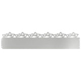 Vidaxl gazonranden 10 pcs zilver 103 x 0,05 x 22 cm