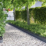 Vidaxl gazonranden 30 pcs antraciet 103 x 0,05 x 22 cm staal