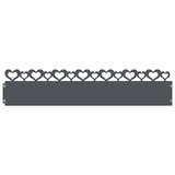Vidaxl gazonranden 30 pcs antraciet 103 x 0,05 x 22 cm staal
