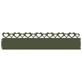Vidaxl gazonranden 10 pcs olijf groen 103 x 0,05 x 22 cm staal
