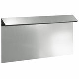 Vidaxl slakkenhekje zilver 50 x 3,5 x 25 cm gegalvaniseerd staal