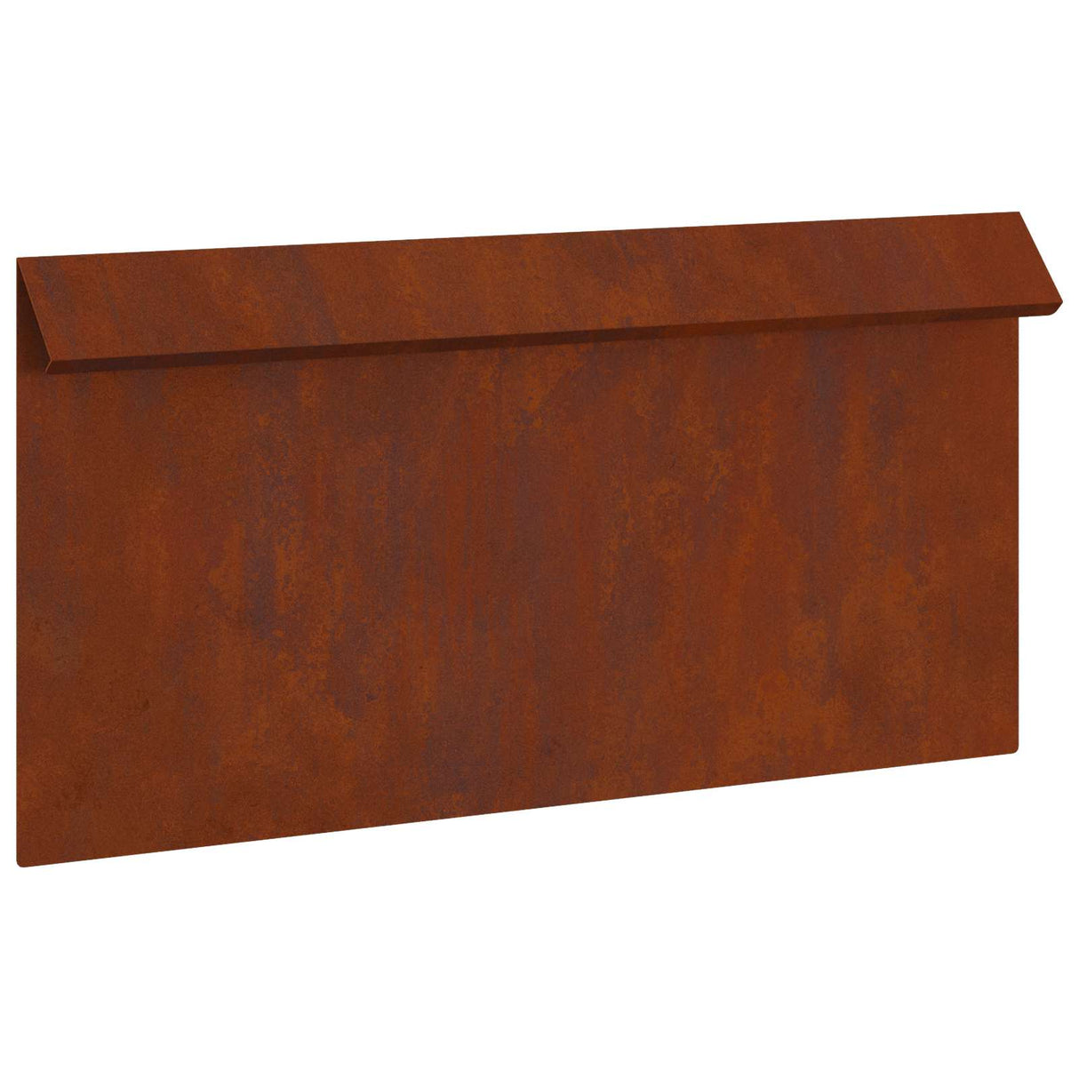 Vidaxl slakkenhekje roestig 50 x 3,5 x 25 cm cortenstaal