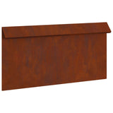 Vidaxl slakkenhekje roestig 50 x 3,5 x 25 cm cortenstaal