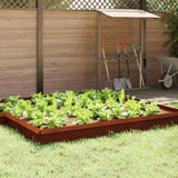 Vidaxl slakkenhekje 4 pcs roestig 100 x 3,5 x 25 cm cortenstaal