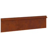 Vidaxl slakkenhekje 16 pcs roestig 100 x 3,5 x 25 cm cortenstaal