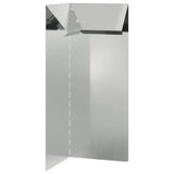 Vidaxl slakkenhekje zilver 10 x 10 x 25 cm gegalvaniseerd staal