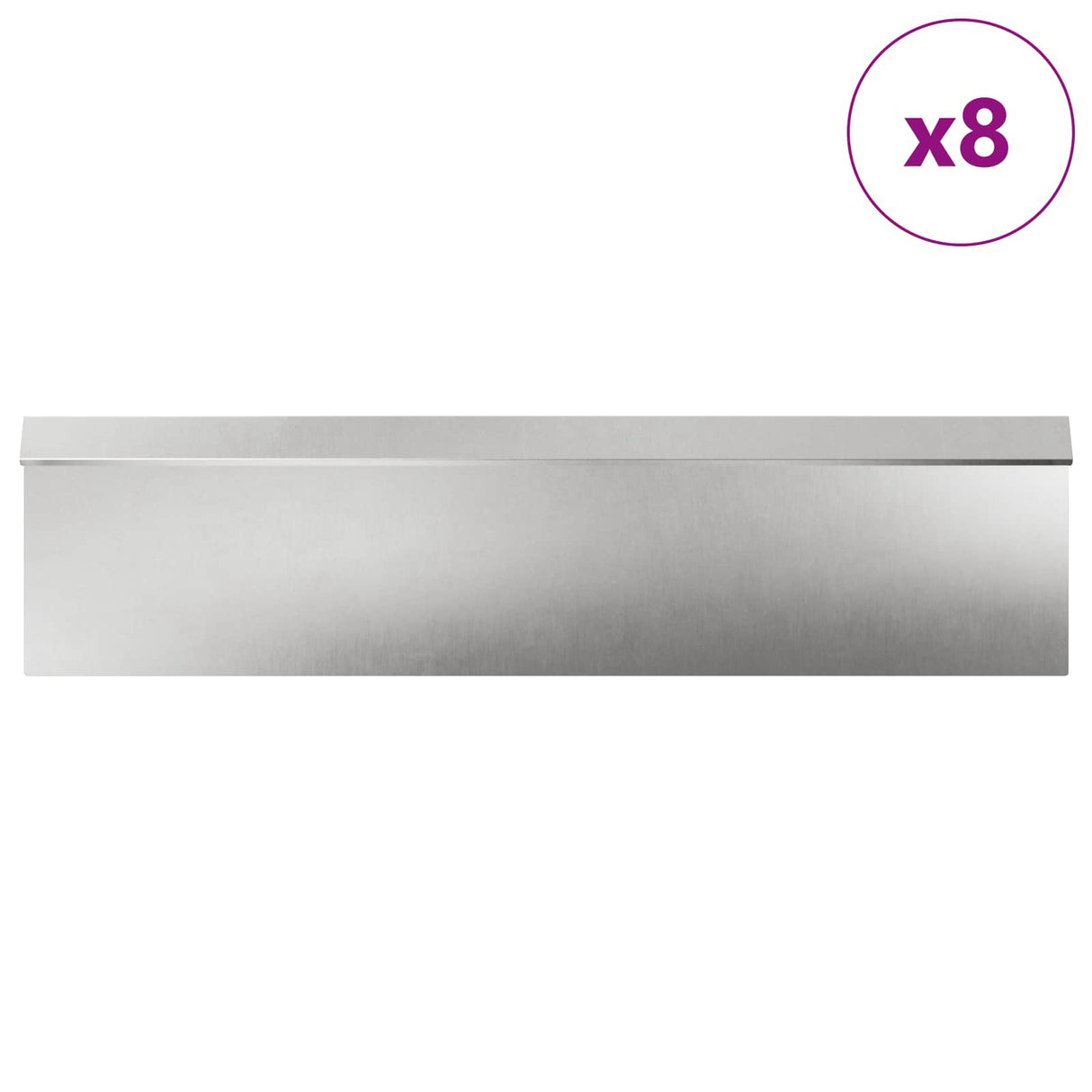 Vidaxl slakkenhekken 12 pcs zilver roestvrij staal