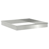 Vidaxl slakkenhekken 12 pcs zilver gegalvaniseerd staal