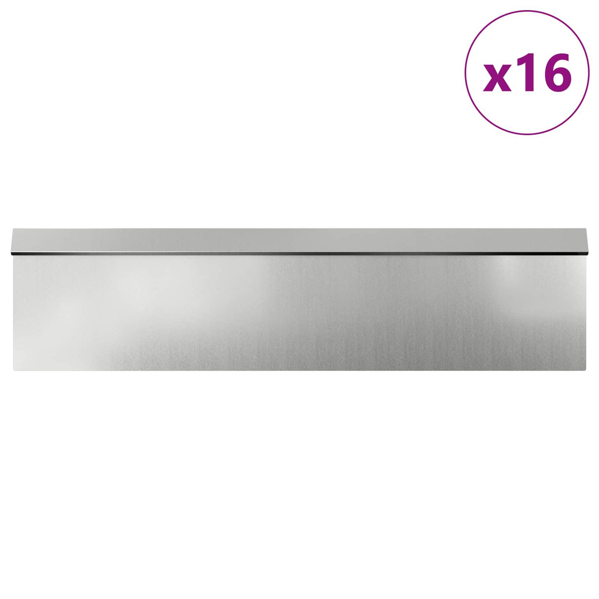 Vidaxl slakkenhekken 20 pcs zilver gegalvaniseerd staal