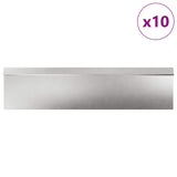 Vidaxl slakkenhekken 16 pcs zilver roestvrij staal