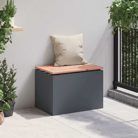 Vidaxl tuinbank 1-aantal zitplaatsen 60 x 40 x 43 cm staal antraciet
