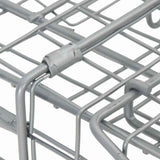 Vidaxl dierenvallen antraciet 61 x 20 x 21,5 cm staal