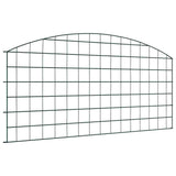 Vidaxl vijverhekken set 5 pcs groen 100 x 50 cm staal