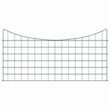 Vidaxl vijverhekken set 5 pcs groen 100 x 50 cm staal
