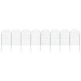 Vidaxl vijverhekken set 8 pcs groen 50 x 80 cm staal