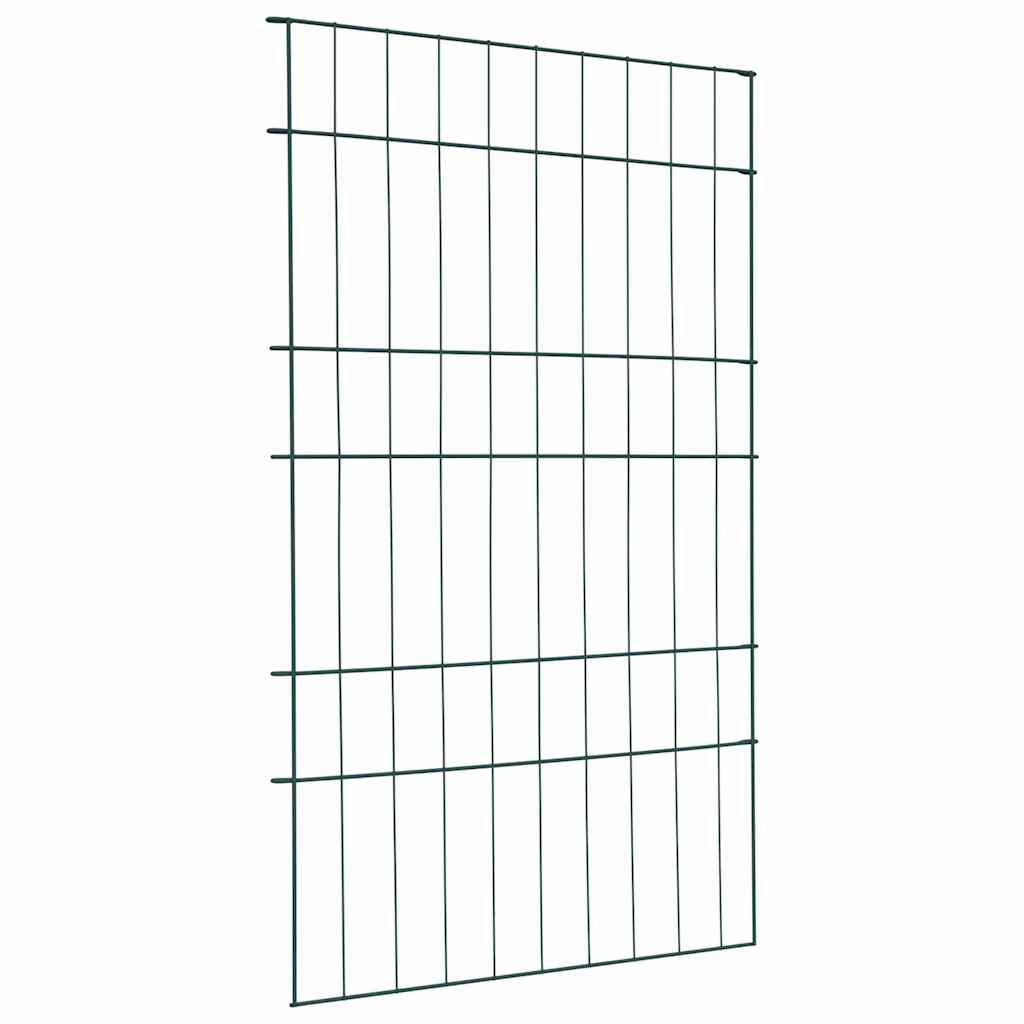 Vidaxl vijverhekken set 8 pcs groen 50 x 80 cm staal