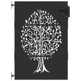 Vidaxl tuinpoort met slot zwart 85 x 150 cm poedergecoat staal