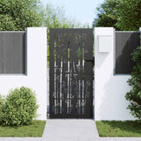 Vidaxl tuinpoort met slot zwart 85 x 200 cm poedergecoat staal