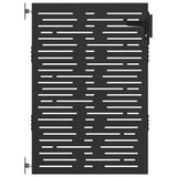 Vidaxl tuinpoort met slot zwart 85 x 125 cm poedergecoat staal