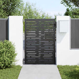 Vidaxl tuinpoort met slot zwart 85 x 150 cm poedergecoat staal