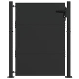 Vidaxl tuinpoort met slot zwart 105 x 130 cm gepoedercoat staal