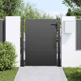 Vidaxl tuinpoort met slot zwart 110 x 155 cm gepoedercoat staal
