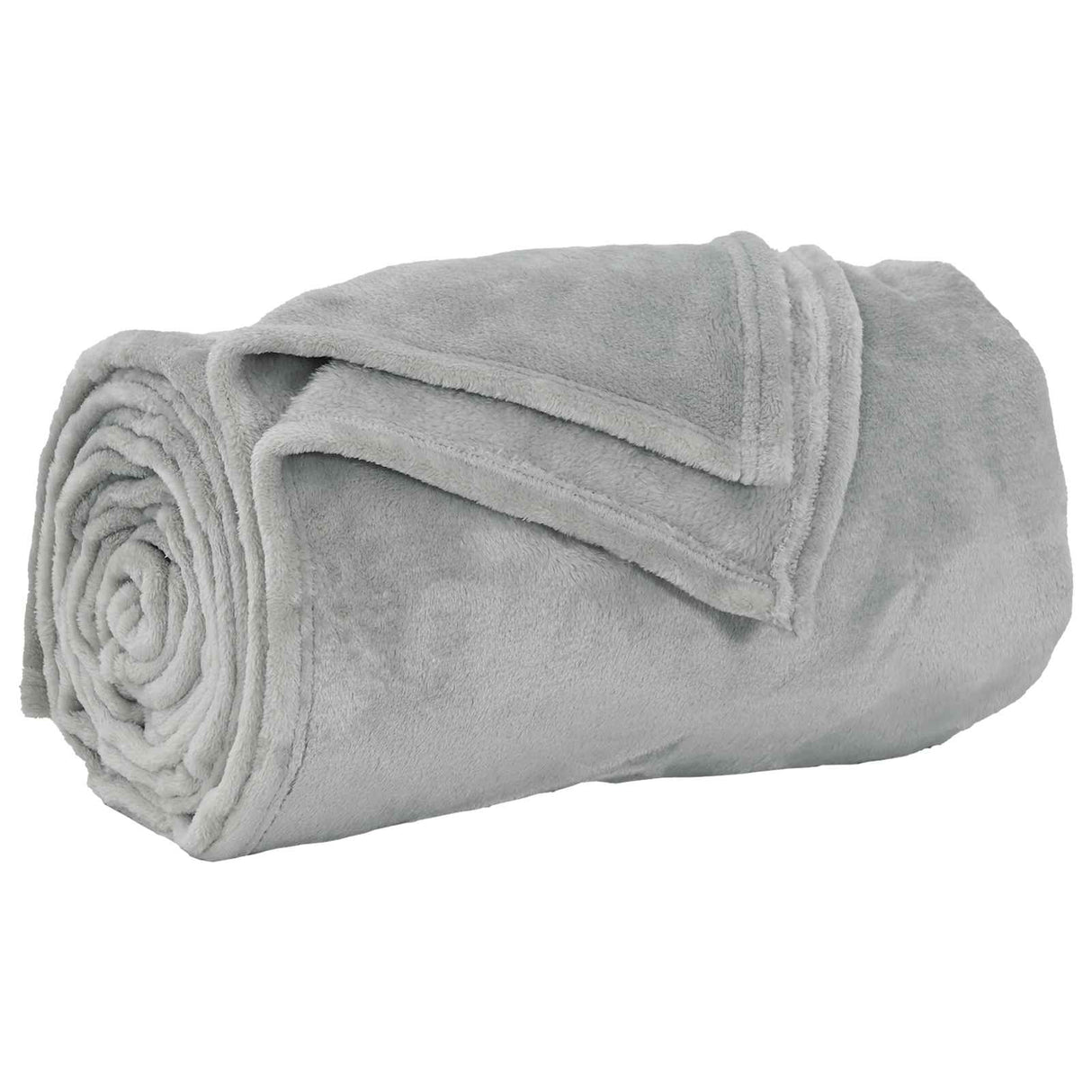 Vidaxl gooi deken grijs 150 x 200 cm fleece