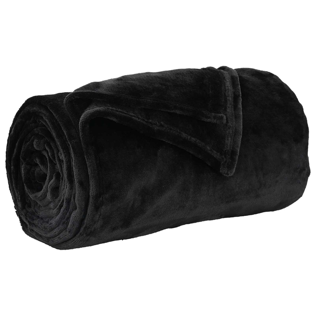 Vidaxl gooi deken zwart 150 x 200 cm fleece