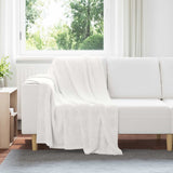 Vidaxl gooi deken wit 130 x 150 cm fleece