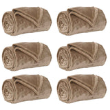 Vidaxl kleden 6 pcs kameel 240 x 270 cm fleece