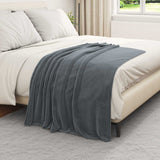 Vidaxl kleden 6 pcs donkergrijs 130 x 150 cm fleece