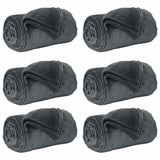 Vidaxl kleden 6 pcs donkergrijs 220 x 240 cm fleece
