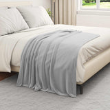 Vidaxl kleden 6 pcs grijs 130 x 150 cm fleece