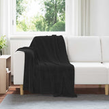 Vidaxl kleden 6 pcs zwart 130 x 150 cm fleece
